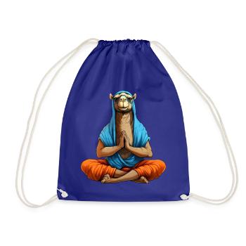 Yoga Kamel - Turnbeutel - Königsblau - Vorne