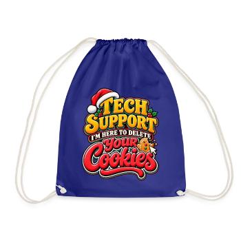 Tech Support Cookies: Holiday Debugger - Turnbeutel - Königsblau - Vorne