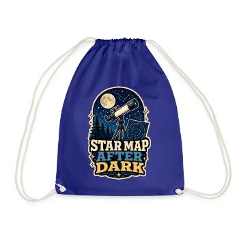 STAR MAP AFTER DARK - Turnbeutel - Königsblau - Vorne