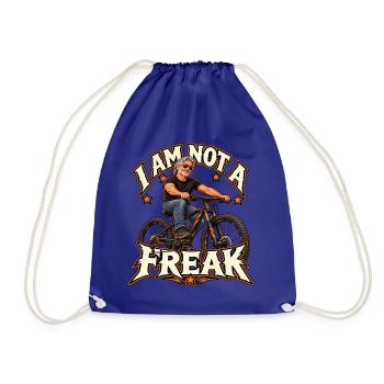 I Am Not a Freak – Bike Rebel - Turnbeutel - Königsblau - Vorne