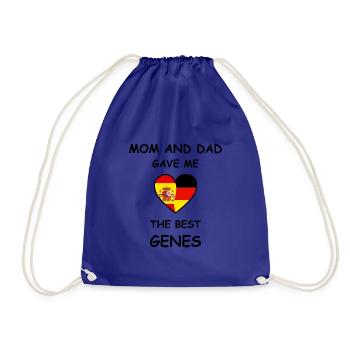 Spain Germany Genes Heart - Turnbeutel - Königsblau - Vorne