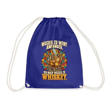 Wasser zu Whiskey Anfänger - Turnbeutel - Königsblau - Vorne