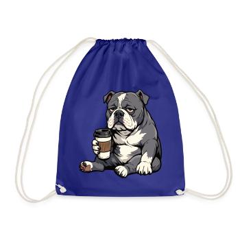 American Bully Bully Pit Bullys Bullybesitzer  - Turnbeutel - Königsblau - Vorne