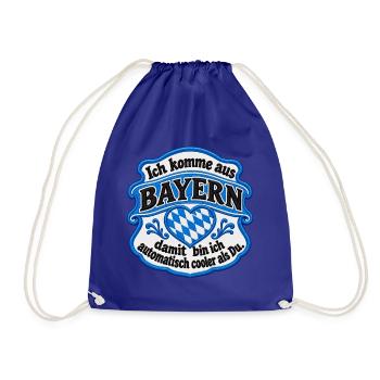 Bayern_Herz_Wappen - Turnbeutel - Königsblau - Vorne