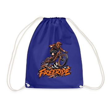 Freeride Mountain MTB Graphic - Turnbeutel - Königsblau - Vorne