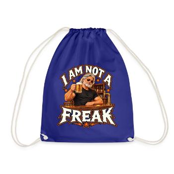 Ich bin kein Freak am Tresen - Turnbeutel - Königsblau - Vorne