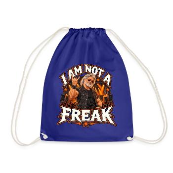I Am Not A Freak - Turnbeutel - Königsblau - Vorne