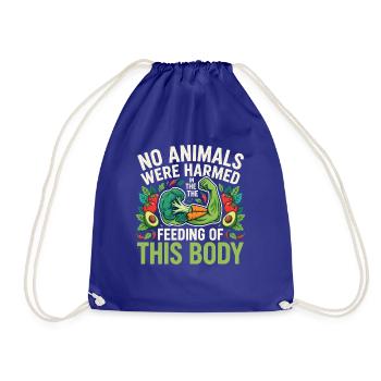 No Animals Were Harmed in the Feeding of This Body - Turnbeutel - Königsblau - Vorne