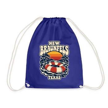 New Braunfels Fluss Sunset Lifebuoy - Turnbeutel - Königsblau - Vorne