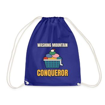 Mountain Conqueror Funny Wäsche-T-Shirt waschen - Turnbeutel - Königsblau - Vorne