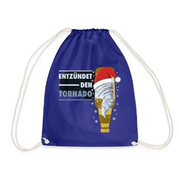 Entzündet Den Tornado Bier Exen Weihnachten Party - Turnbeutel - Königsblau - Vorne