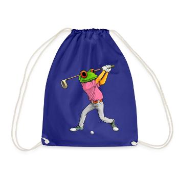 Golf Frosch - Turnbeutel - Königsblau - Vorne