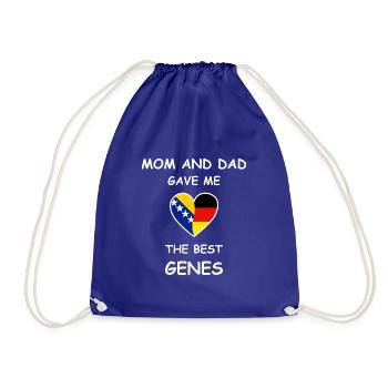 Bosnien Deutschland Wurzeln - The Best Genes - Turnbeutel - Königsblau - Vorne