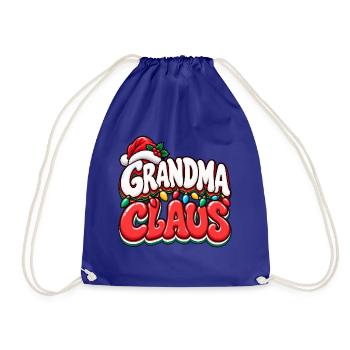 Grandma Claus Festliche Lichter - Turnbeutel - Königsblau - Vorne