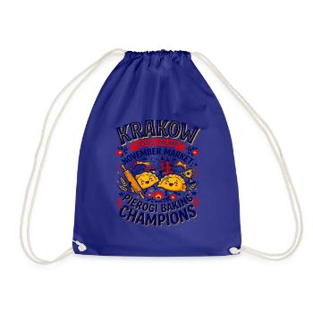 Krakow Lesser Poland Pierogi Baking Champions - Turnbeutel - Königsblau - Vorne