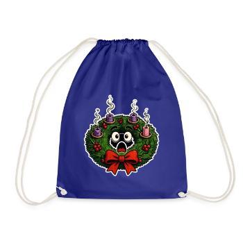 Adventskranz Kerzen Abgebrannt Weihnachten Shirt - Turnbeutel - Königsblau - Vorne