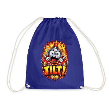 Tilt! Pinball Multiball  - Turnbeutel - Königsblau - Vorne