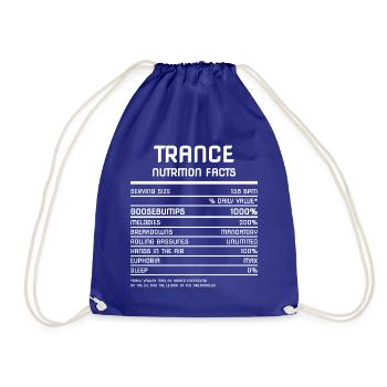 Trance Nutrition Facts - 138 BPM - Turnbeutel - Königsblau - Vorne