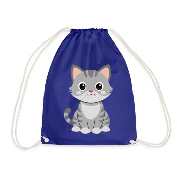 Baby-Katze - Turnbeutel - Königsblau - Vorne