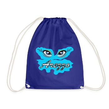 Arezza Blue Eyes-Logo auf Splash - Turnbeutel - Königsblau - Vorne