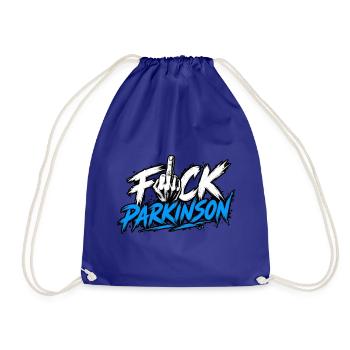 Fuck Parkinson Provokante Botschaft - Turnbeutel - Königsblau - Vorne
