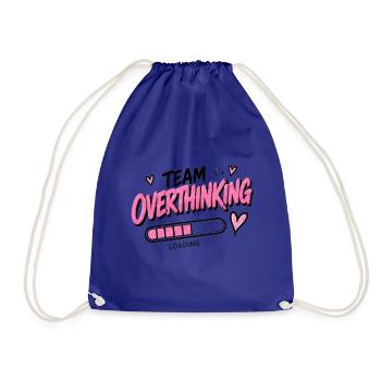 Team Overthinking Loading - Turnbeutel - Königsblau - Vorne