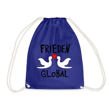 FRIEDEN GLOBAL - Turnbeutel - Königsblau - Vorne