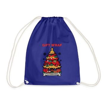 Weihnachtsbaum von Gift Wrap Pro - Turnbeutel - Königsblau - Vorne