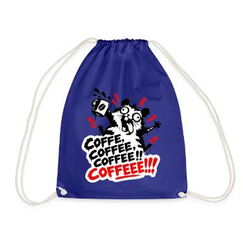 Der Kaffeehamster - Kaffee, Kaffee, Kaffee! - Turnbeutel - Königsblau - Vorne