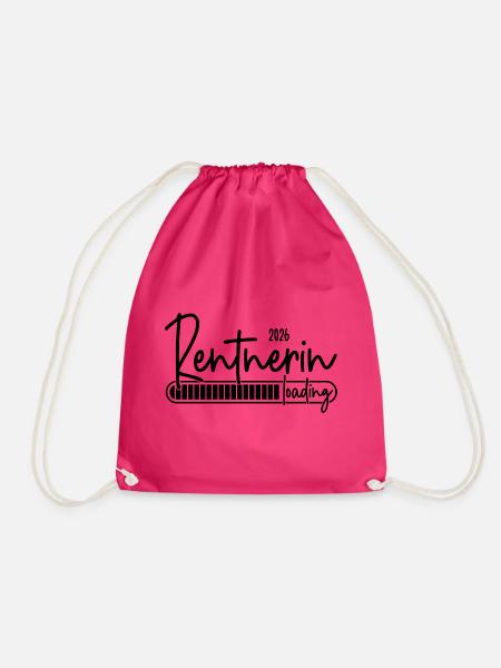 Rentnerin 2026 Loading - Turnbeutel - Fuchsia