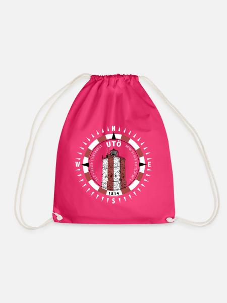 UTÖ LEUCHTTURM Kompass - Textilien und Geschenke - Turnbeutel - Fuchsia