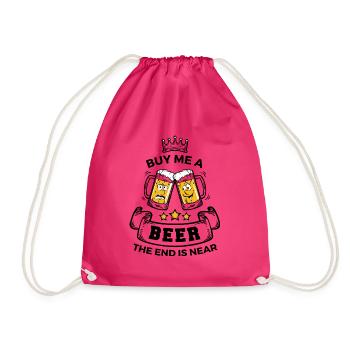Durstiger Junggeselle Bierkrug - Turnbeutel - Fuchsia - Vorne