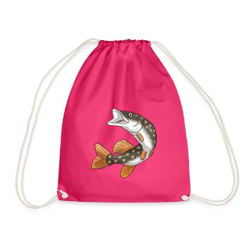 Hecht - Turnbeutel - Fuchsia - Vorne