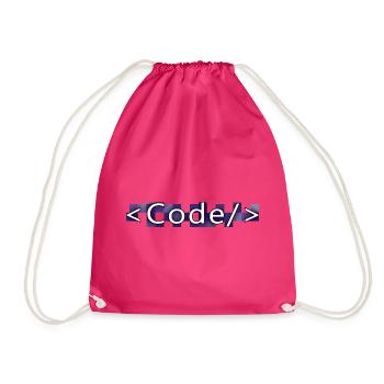Codestil (lila) - Turnbeutel - Fuchsia - Vorne