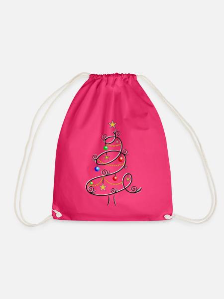 Tannenbaum Weihnachtsbaum Christbaum Weihnachten - Turnbeutel - Fuchsia