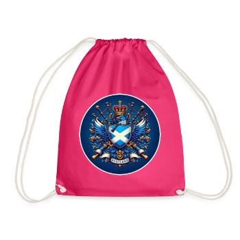 Scotland Logo - Drawstring Bag - fuchsia - Front