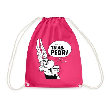 Asterix & Obelix – Asterix 'Du hast Angst!' - Turnbeutel - Fuchsia - Vorne