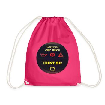 Under Control Trust Me - Turnbeutel - Fuchsia - Vorne