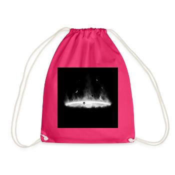 Nebulae Feuer-Silhouette auf Dunkelgrau - Turnbeutel - Fuchsia - Vorne