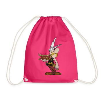 Asterix Präsentiert Den Goldenen Lorbeer - Turnbeutel - Fuchsia - Vorne