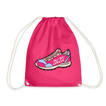NEUJAHRESVORSÄTZE 2027 - Turnbeutel - Fuchsia - Vorne