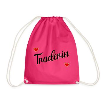 Börse Traderin - Turnbeutel - Fuchsia - Vorne