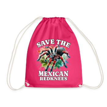 Save Rotknie Vogelspinne - Turnbeutel - Fuchsia - Vorne