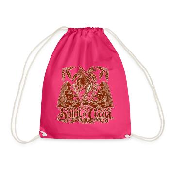 Spirit of Cocoa – Kakao Ritual & Boho Design - Turnbeutel - Fuchsia - Vorne
