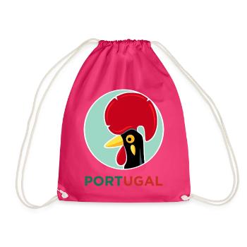 Hahn von Barcelos, Portugal - Turnbeutel - Fuchsia - Vorne