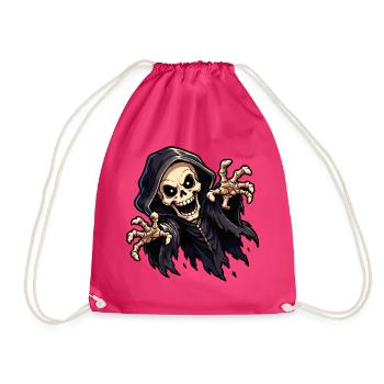 skull-ghost - Turnbeutel - Fuchsia - Vorne