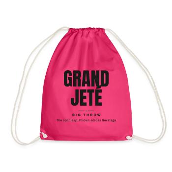 Großer Wurf | Ballettvokabular - Turnbeutel - Fuchsia - Vorne