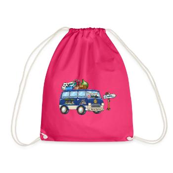 Kroatien Camper Wohnmobil - Turnbeutel - Fuchsia - Vorne