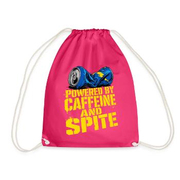 Caffeine And Spite Typografie Pflegekraft RN - Turnbeutel - Fuchsia - Vorne