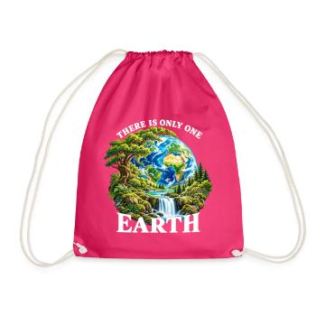 Erde: Einzigartige Naturwelt - Turnbeutel - Fuchsia - Vorne